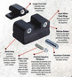 Ruger P90 or P91 3 Dot Night Sight Set